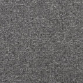 Sofá-cama 2 lugares com duas almofadas tecido cinzento-claro