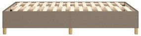 Estrutura cama sem colchão 120x200 cm tecido cinza-acastanhado
