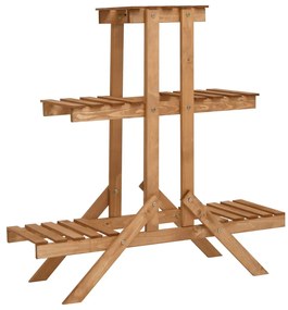 Suporte para plantas 83x25x83 cm madeira de abeto