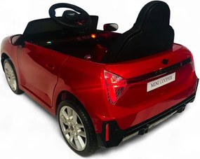 Carro elétrico para crianças MINI Cooper S, 12V com pneus de borracha Vermelho