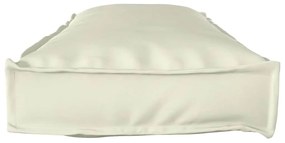 Almofada de Palete para Banco Creme 120 x 40 x 8 cm - Tecido Oxford