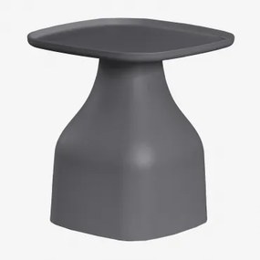Mesa Auxiliar Para Jardim Quadrada 50x50 Cm Em Polipropileno Jubarri Cinza Grafito & ?50 Cm - Sklum