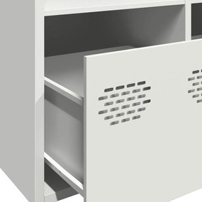 Aparador 101,5x39x73,5 cm aço laminado a frio branco