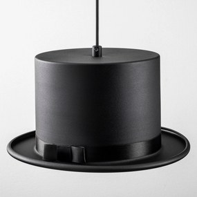 Candeeiro de Teto Fotr Sivani – Preto e Laranja – 30 cm de Diâmetro, 1