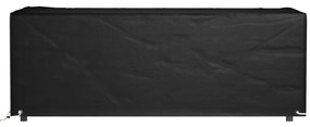 Capa p/ mobiliário de jardim 8 ilhós 192x82x65 cm retangular
