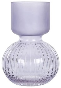 Vaso de vidro violeta 26 cm THETIDIO Beliani