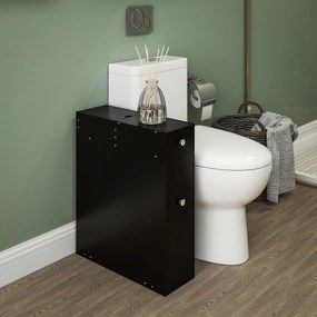Móvel Porta-Papel Higiénico, 17 x 48 x 58 cm, com Várias Gavetas, Preto