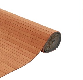 Tapete retangular 80x100 cm bambu castanho