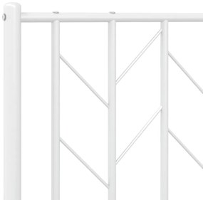 Cabeceira de cama 75 cm metal branco