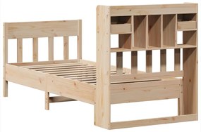 Cama sem colchão 100x200 cm madeira de pinho maciça