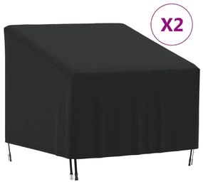 vidaXL Capas para cadeira de jardim 2 pcs 90x90x50/75 cm oxford 420D