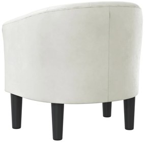 Poltrona couro artificial branco