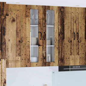 vidaXL Armário de Cozinha com porta Madeira antiga 60 x 31 x 100 cm