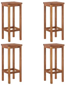 5 pcs conjunto de bar para jardim madeira de acácia maciça