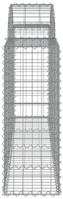 Cestos gabião arqueados 13pcs 200x30x80/100cm ferro galvanizado