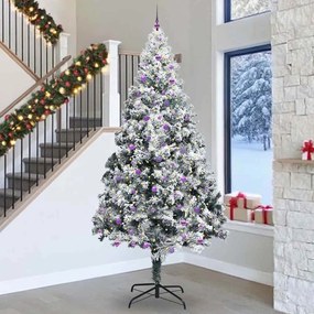 vidaXL Árvore de Natal com 300 LEDs com suporte Verde 300 cm PVC