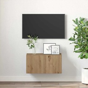 Conjunto de Armário de TV Carvalho Artisan Madeira Derivada