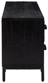 Armário de arrumação 110x30x45 cm pinho maciço preto