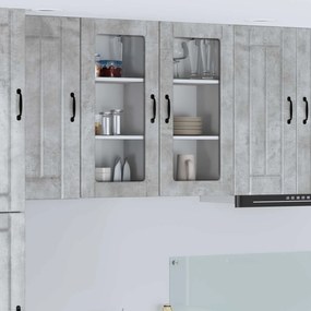 vidaXL Armário de Cozinha 2 pcs Cinzento 40 x 31 x 80 cm