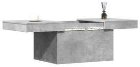 Mesa de centro 80x55x40 cm derivados de madeira cinza cimento