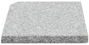 Base em granito para guarda-sol 25 kg quadrado cinzento