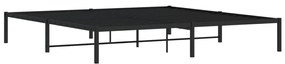 Estrutura de cama 193x203 cm metal preto