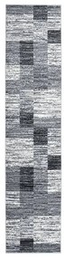 vidaXL Passadeira 100x500 cm polipropileno cinzento