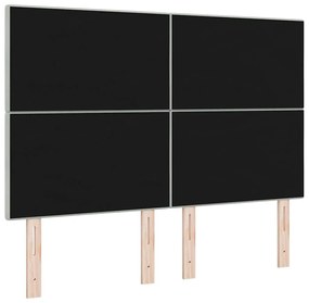 Cabeceira vidaXL Botão Tufted Cinza Claro 160 cm Veludo