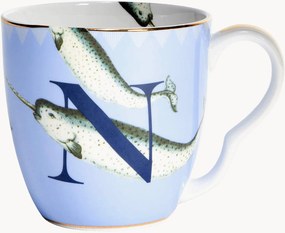 Caneca em porcelana fine bone china Narwhal