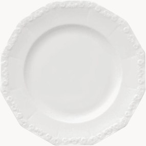 Pratos de pequeno-almoço em porcelana Maria White, conjunto de 6
