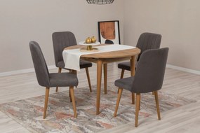 Conjunto de Mesa de Jantar Extensível e Cadeiras Vina – Pinho Atlântic