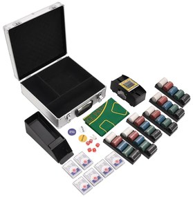 Conjunto de fichas de póquer 600 pcs 4 g