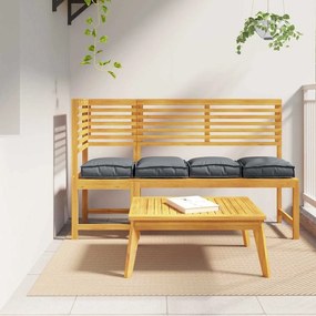 vidaXL Almofada de palete para assento 4 pcs Antracite 40 x 40 x 8 cm