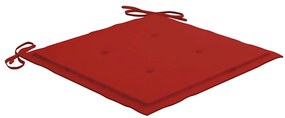 Cadeiras de jardim dobráveis c/ almofadões 6 pcs acácia maciça