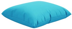 Almofadas decorativas 4 pcs 60x60 cm tecido turquesa