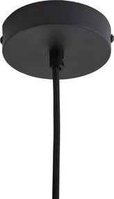 Candeeiro Pendente de Design Preto com Vidro Verde - Kemner