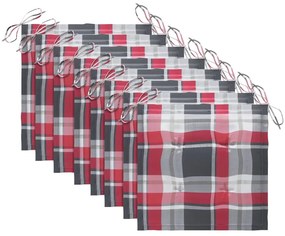Cadeiras de jardim c/ almofadões 8 pcs acácia maciça cinzento