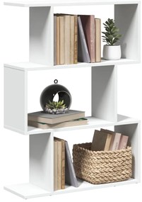 Estante divisória 3 níveis 70x24x97 cm derivados madeira branco