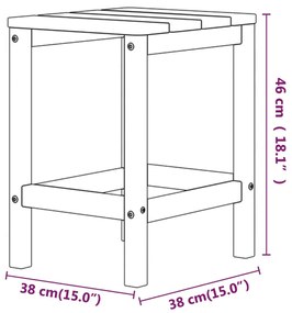 Cadeira de jardim Adirondack com apoio de pés/mesa PEAD branco