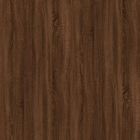 Mesa consola 100x39x75 cm derivados madeira carvalho castanho