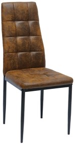 Pack 4 Cadeiras Lan Couro Sintético - Marrom Vintage