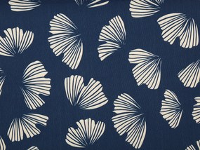 Conjunto de 2 tecidos azul marinho com flores para espreguiçadeiras ANZIO/AVELLINO Beliani