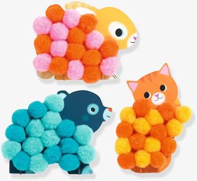 Colagem de pompons animais DJECO verde