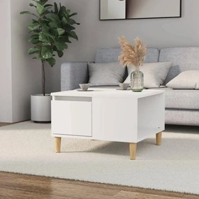 vidaXL Mesa de centro 55x55x36,5 cm derivados de madeira branco