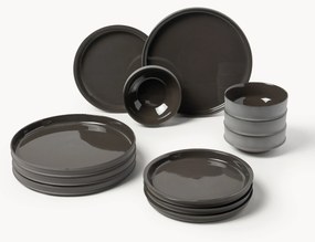 Serax x Kelly Wearstler, Conjunto de loiça em porcelana Dune, 4 pessoas, conjunto de 12
