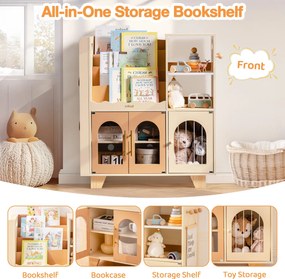 Organizador de brinquedos para crianças madeira 89,3 x 79,2 x 29,2 cm Caramelo