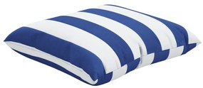 Almofadas decorativas 4pcs 50x50 cm tecido riscas azul/branco