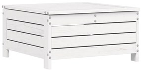 10 pcs conjunto sofás de jardim madeira de pinho maciço branco