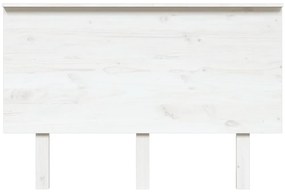 Cabeceira de cama 124x6x82,5 cm pinho maciço branco