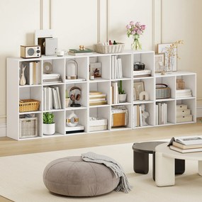 Estante Organizadora de Cubos, 60 x 30 x 60 cm, 4 Compartimentos, Branco